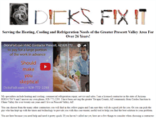 Tablet Screenshot of dicksfixit.com